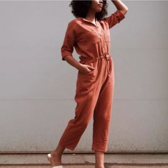 Hackwith Design house Los Angeles Black natural jumpsuit size L - Picture 2 of 13